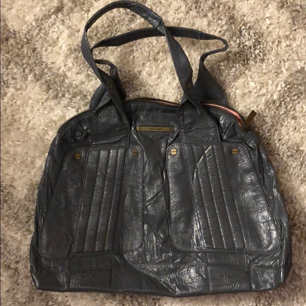 Matt & Nat gray bag- vegan leather